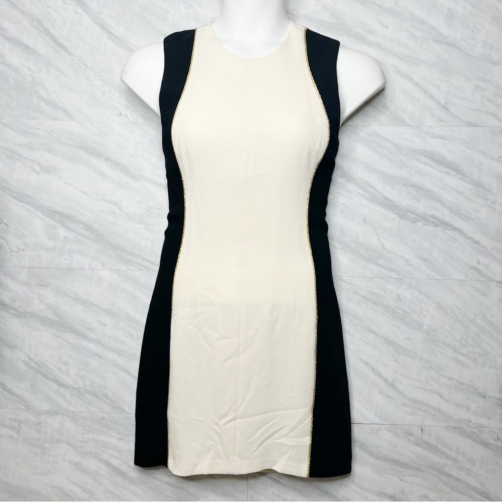Rag & Bone Ivory black gold Dupont dress 6